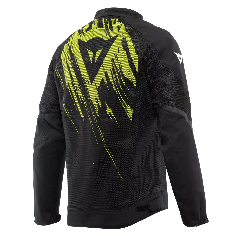 HEROSPHERE AIR - MEN SUMMER MOTORCYCLE JACKET - BLACK/FLUO YELLOW TARMAC - 2