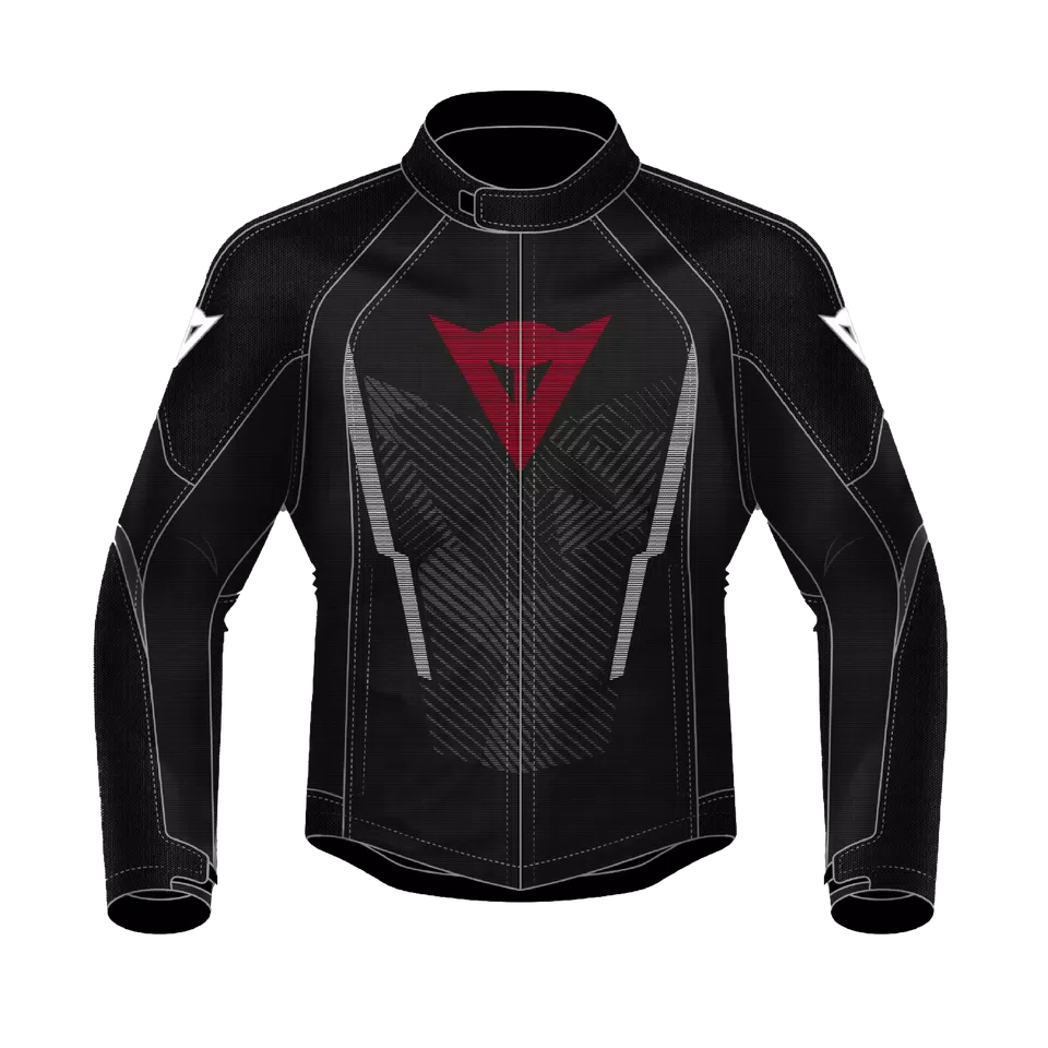 HEROSPHERE AIR - MEN SUMMER MOTORCYCLE JACKET - BLACK/GREY/RED - 1