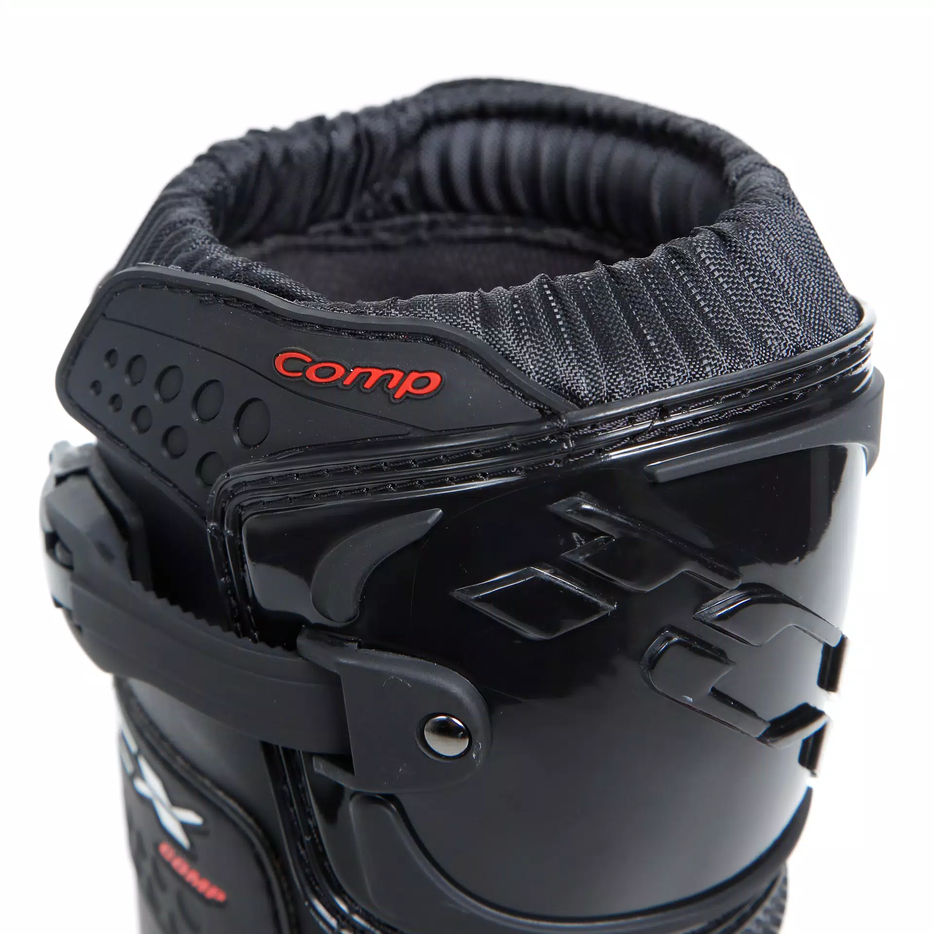 COMP KID'S MOTORCYCLE OFFROAD BOOTS - BLACK/RED