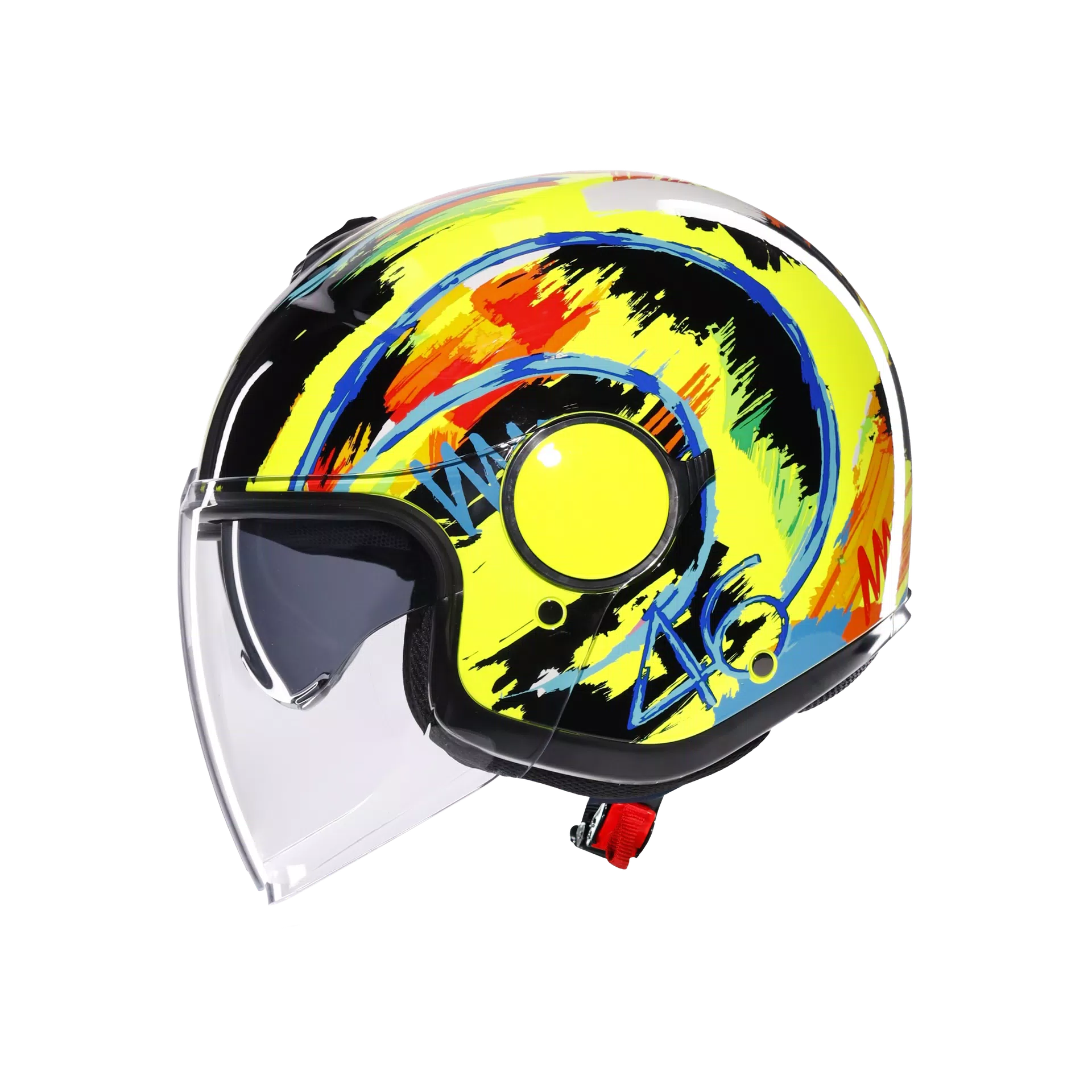 ETERES ROSSI WINTER TEST 2019 - MOTORBIKE OPEN FACE HELMET E2206