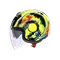 ETERES ROSSI WINTER TEST 2019 - MOTORBIKE OPEN FACE HELMET E2206