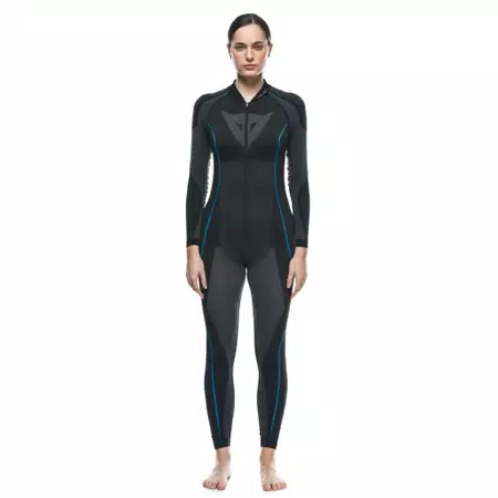 WOMEN'S MOTORCYCLE TECHNICAL UNDERSUIT - BLACK/BLUE - 3