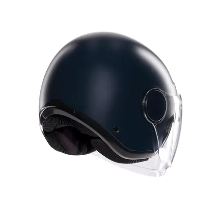 ETERES MONO MATT OTTANIO - MOTORBIKE OPEN FACE HELMET E2206 -  - 6