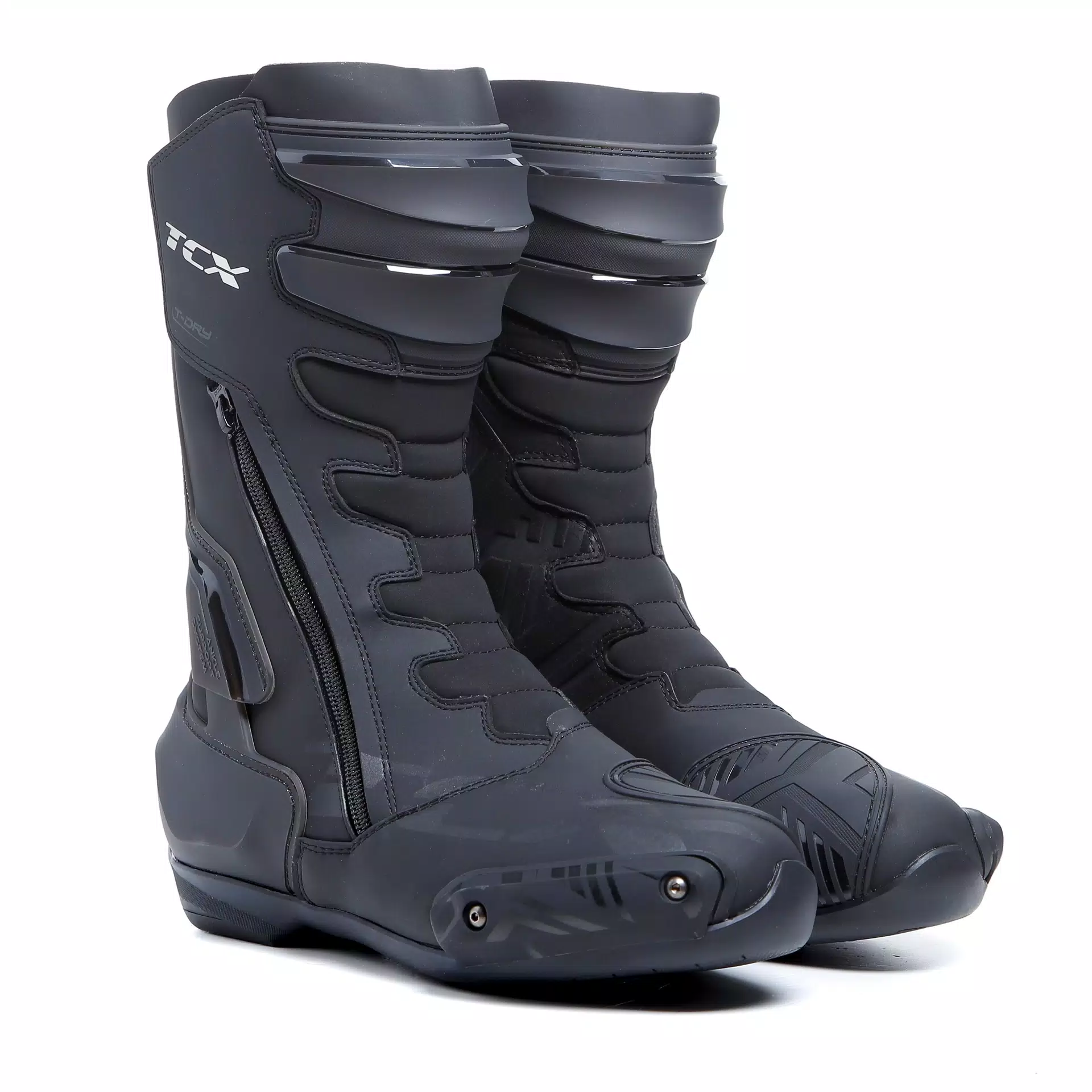 S-TR1 WP MEN'S WATERPROOF MOTORCYCLE BOOTS - BLACK