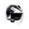 ETERES GHEPARD MATT WHITE/BLACK/GREEN - MOTORRAD JET-HELM E2206