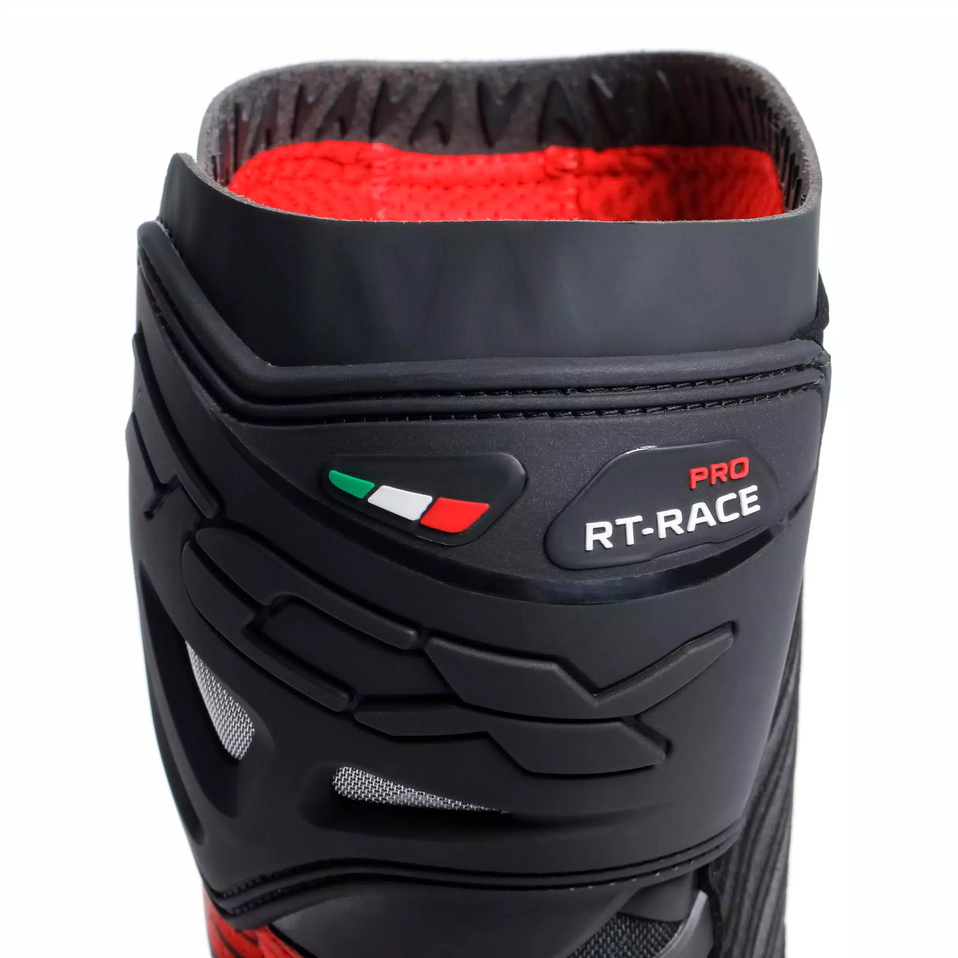 RT-RACE PRO AIR MEN'S MOTORCYCLE RACING BOOTS - BLACK/RED/WHITE