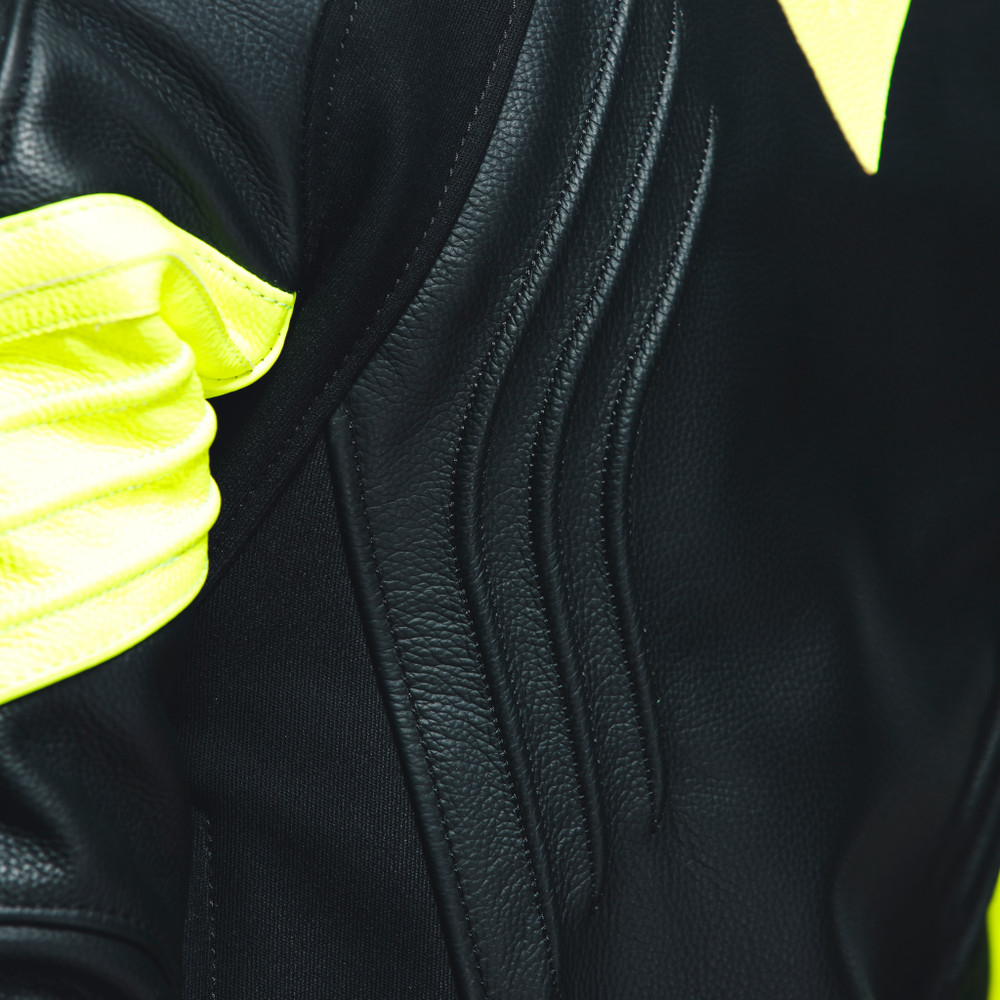 racing-4-lady-leather-jacket-black-fluo-yellow image number 13