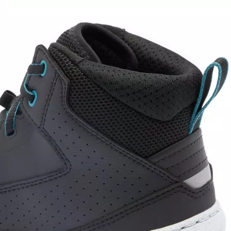 SUBURB AIR - WOMEN'S SUMMER MOTORCYCLE SHOES IN FABRIC - BLACK/WHITE/HARBOR BLUE - 6