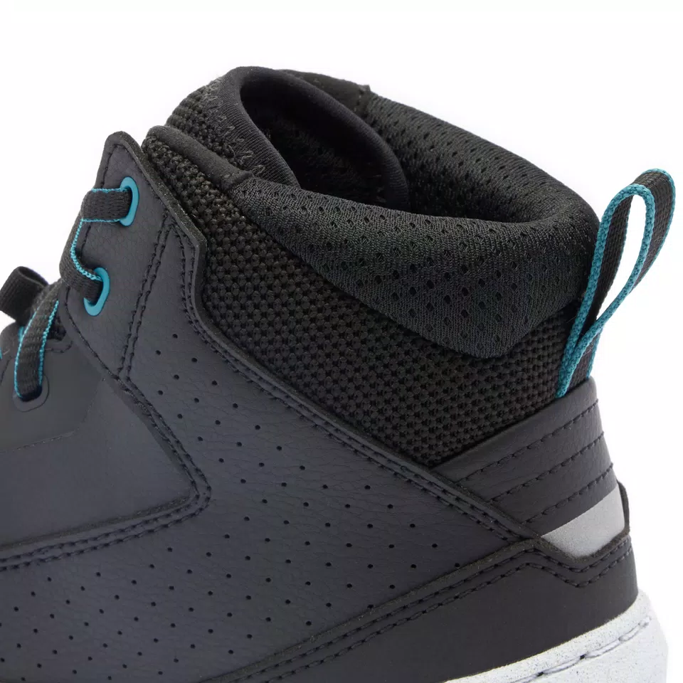 SUBURB AIR - WOMEN'S SUMMER MOTORCYCLE SHOES IN FABRIC - BLACK/WHITE/HARBOR BLUE - 6
