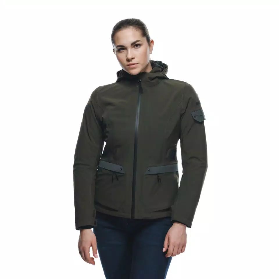CENTRALE ABSØLUTESHELL™ PRO - WOMEN'S WATERPROOF MOTORCYCLE JACKET - GREEN - 8
