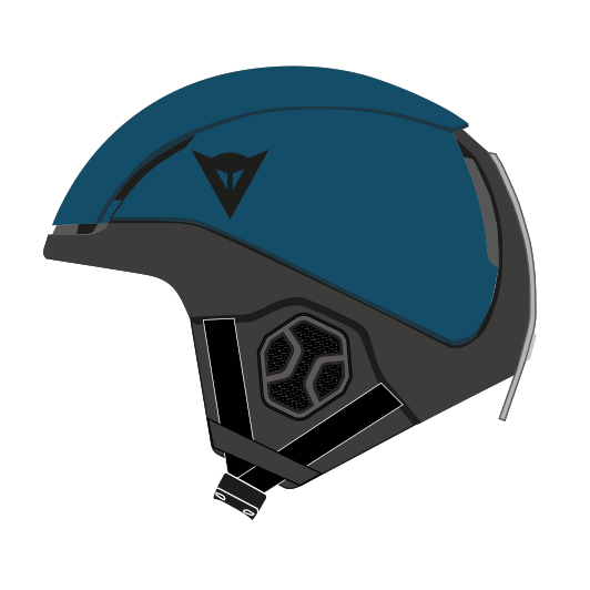 elemento-ski-helmet-petrol-blue image number 1