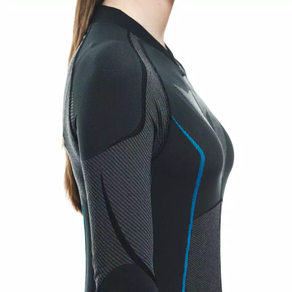 WOMEN'S MOTORCYCLE TECHNICAL UNDERSUIT - BLACK/BLUE - 10
