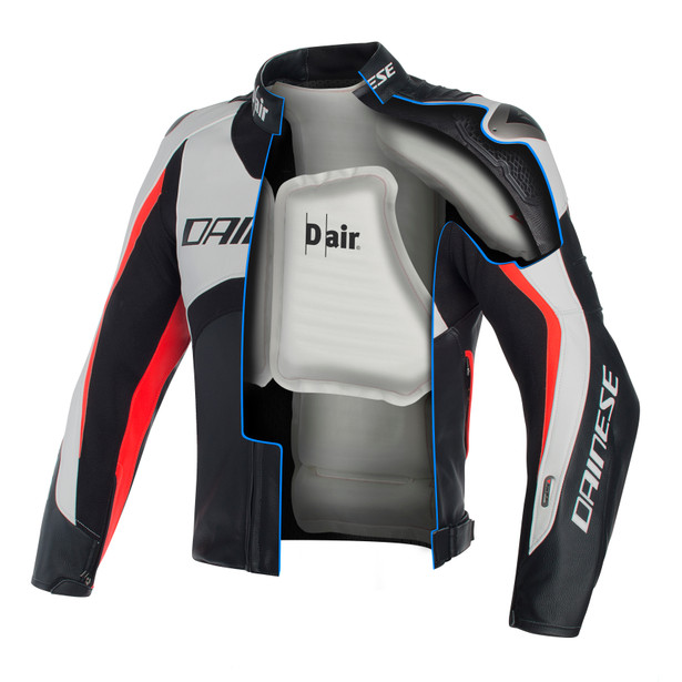 misano-d-air-jacket-white-black-red-fluo image number 3