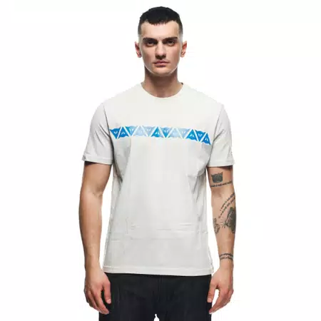 DAINESE STRIPES - MEN'S T-SHIRT - LIGHT-GRAY/DIRECTOIRE-BLUE - 3