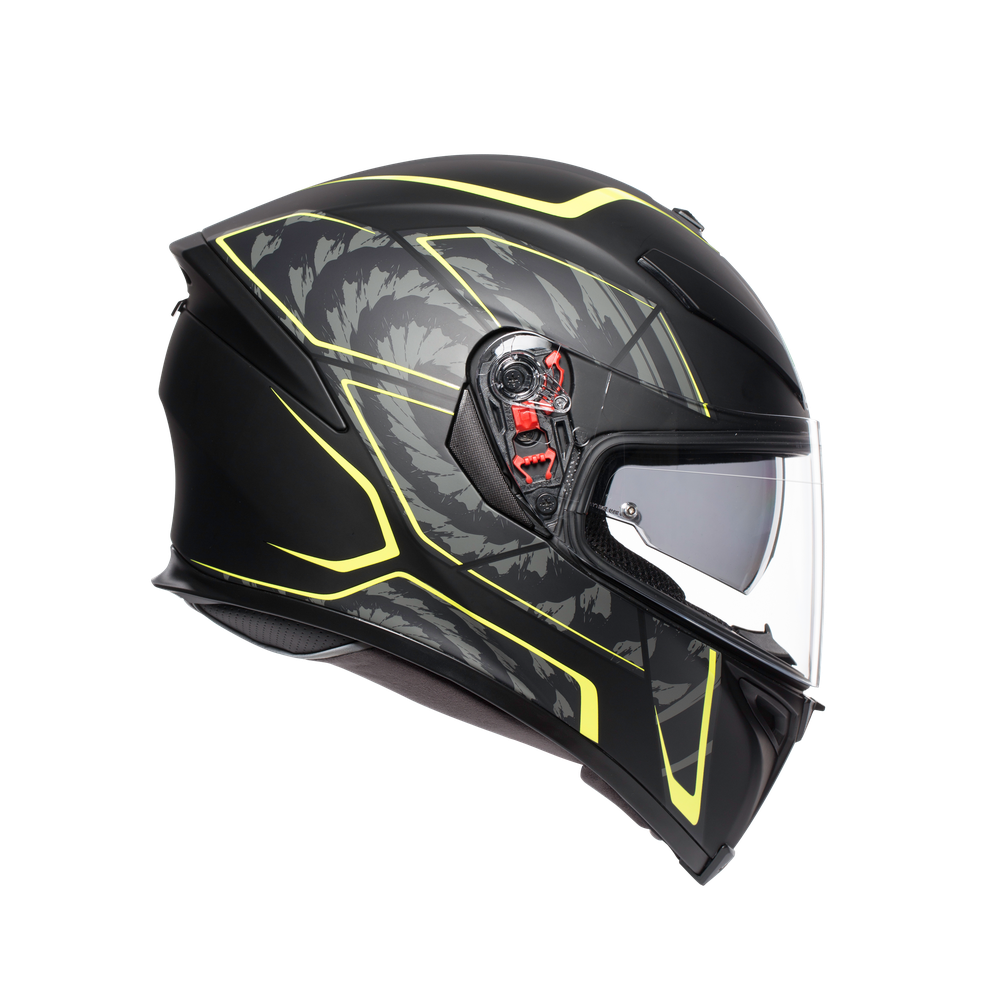 K5 S AGV E2205 MULTI MPLK - TORNADO MATT BLACK/YELLOW FLUO