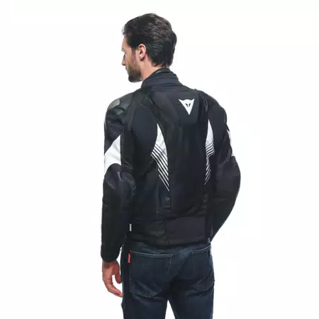 SUPER RIDER 2 ABSOLUTESHELL&trade; - MEN'S WATERPROOF MOTORCYCLE JACKET - BLACK/BLACK/WHITE - 7