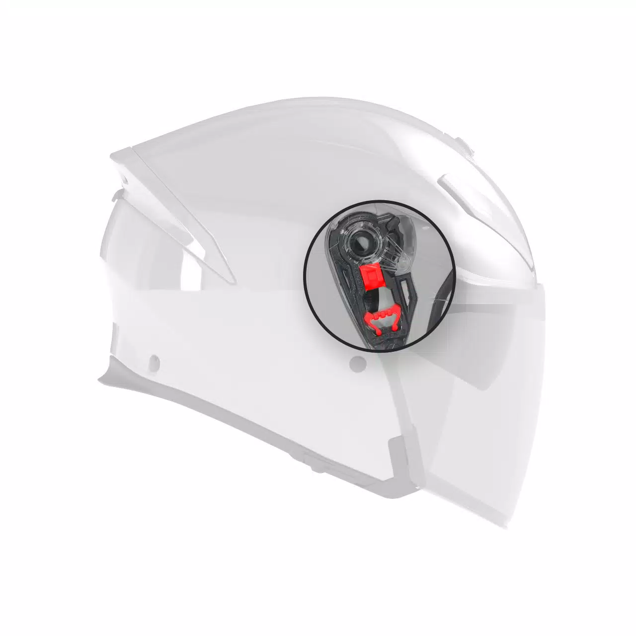 AGV KIT VISOR MECHANISM K5 JET EVO/IRIDES - BLACK