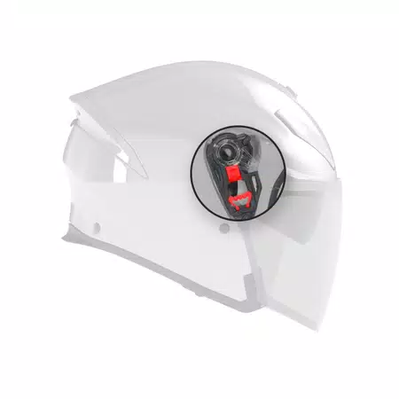 AGV KIT VISOR MECHANISM K5 JET EVO/IRIDES - BLACK -  - 1