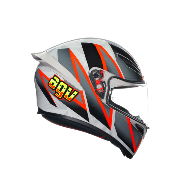 k1-s-blipper-grey-red-motorbike-full-face-helmet-e2206 image number 2