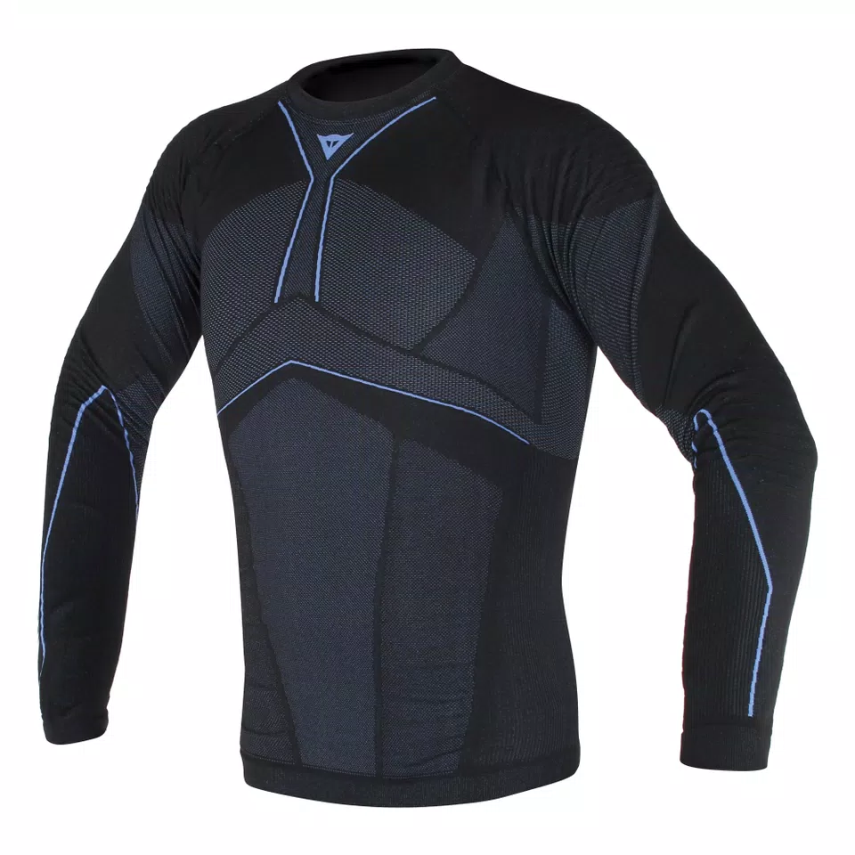 D-CORE AERO TEE LS - BLACK/COBALT-BLUE - 1