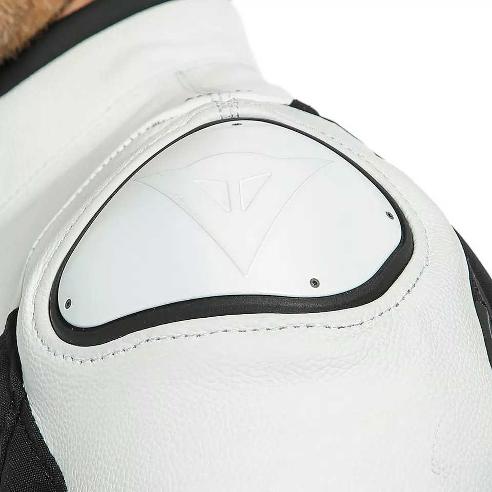 AGILE LEATHER JACKET - BLACK-MATT/WHITE/FLUO-YELLOW - 5