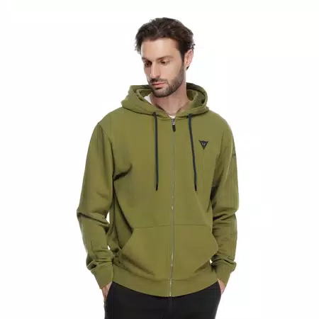 SPEED DEMON - FULL-ZIP 100% COTTON HOODIE - OLIVE BRANCH - 3