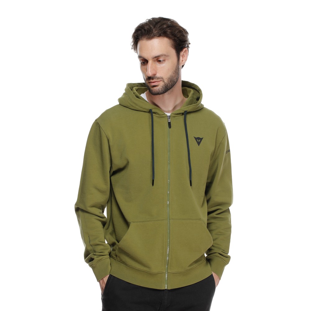 speed-demon-hoodie-mit-reissverschluss-100-baumwolle-olive-branch image number 2