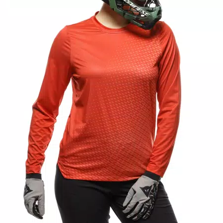 HG AER JERSEY LS - MAGLIA BICI MANICHE LUNGHE DONNA - RED - 5