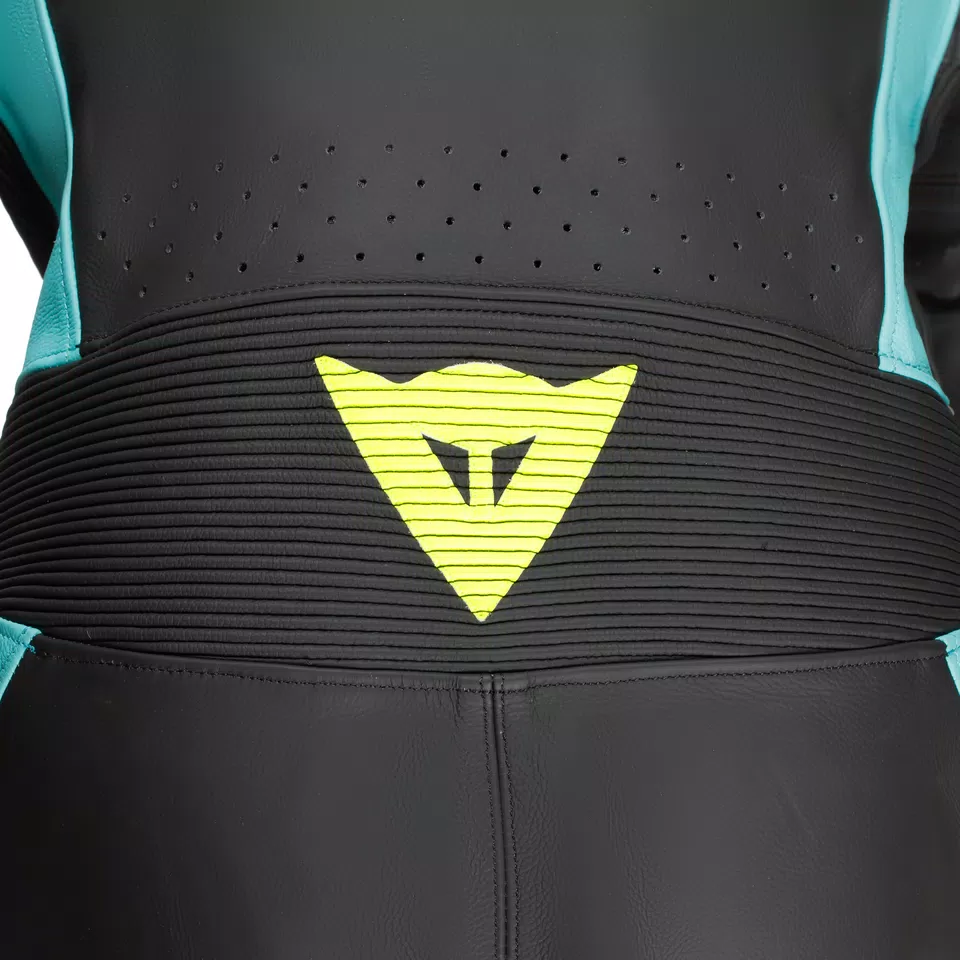 LAGUNA SECA 6 PERF 1PC LEATHER SUIT - BLACK/WATER/FUXIA - 11