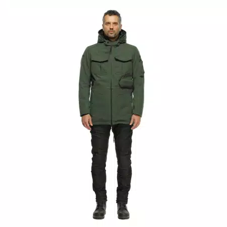 DUOMO ABSØLUTESHELL™ PRO - MEN'S WATERPROOF MOTORCYCLE PARKA - GREEN - 3