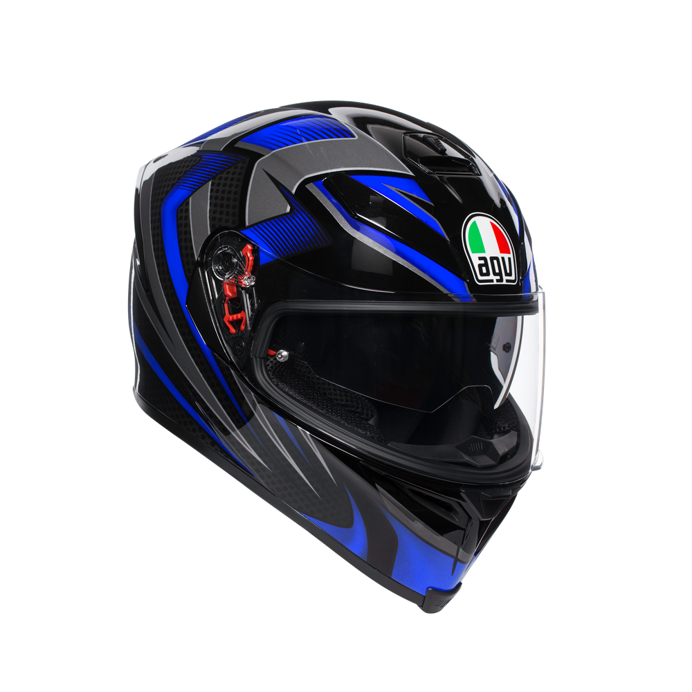 K-5 S E2205 Multi - Hurricane 2.0 Black/Blue - Motorcycle helmets 