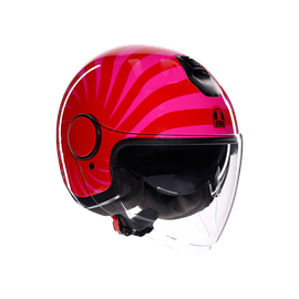 ETERES TROPEA RED/PINK - CASCO MOTO JET E2206