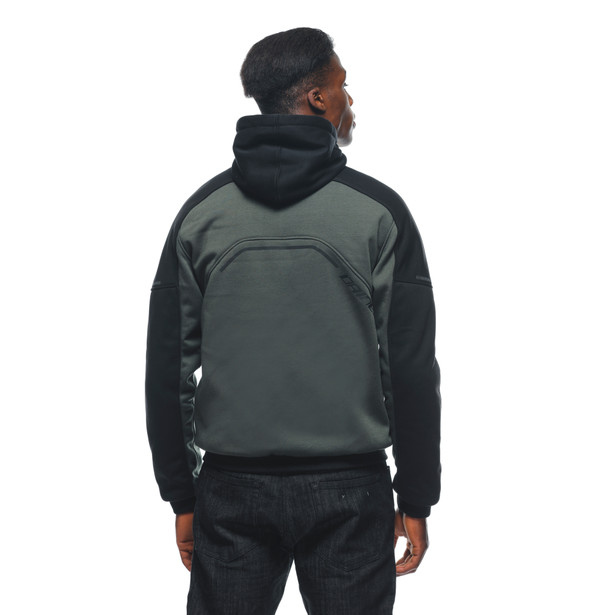 daemon-x-safety-hoodie-giacca-moto-in-tessuto-uomo-green-black image number 7