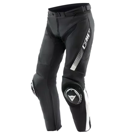 SUPER SPEED - HEREN MOTORFIETS GEBOORDE LEREN BROEK - BLACK/WHITE - 1