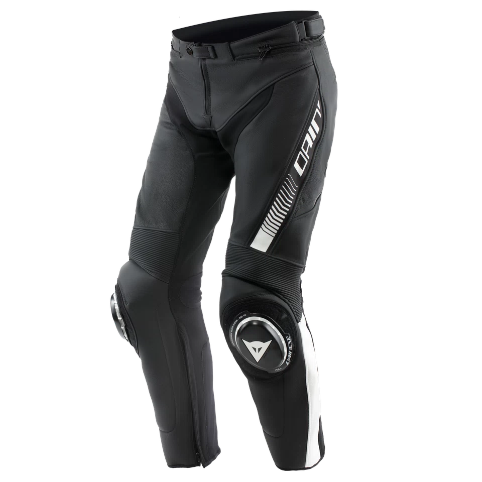 Held Rocket 3.0 Pantaloni In Pelle Moto – Nero/Bianco, Taglia 56, Protettivi E Comodi
