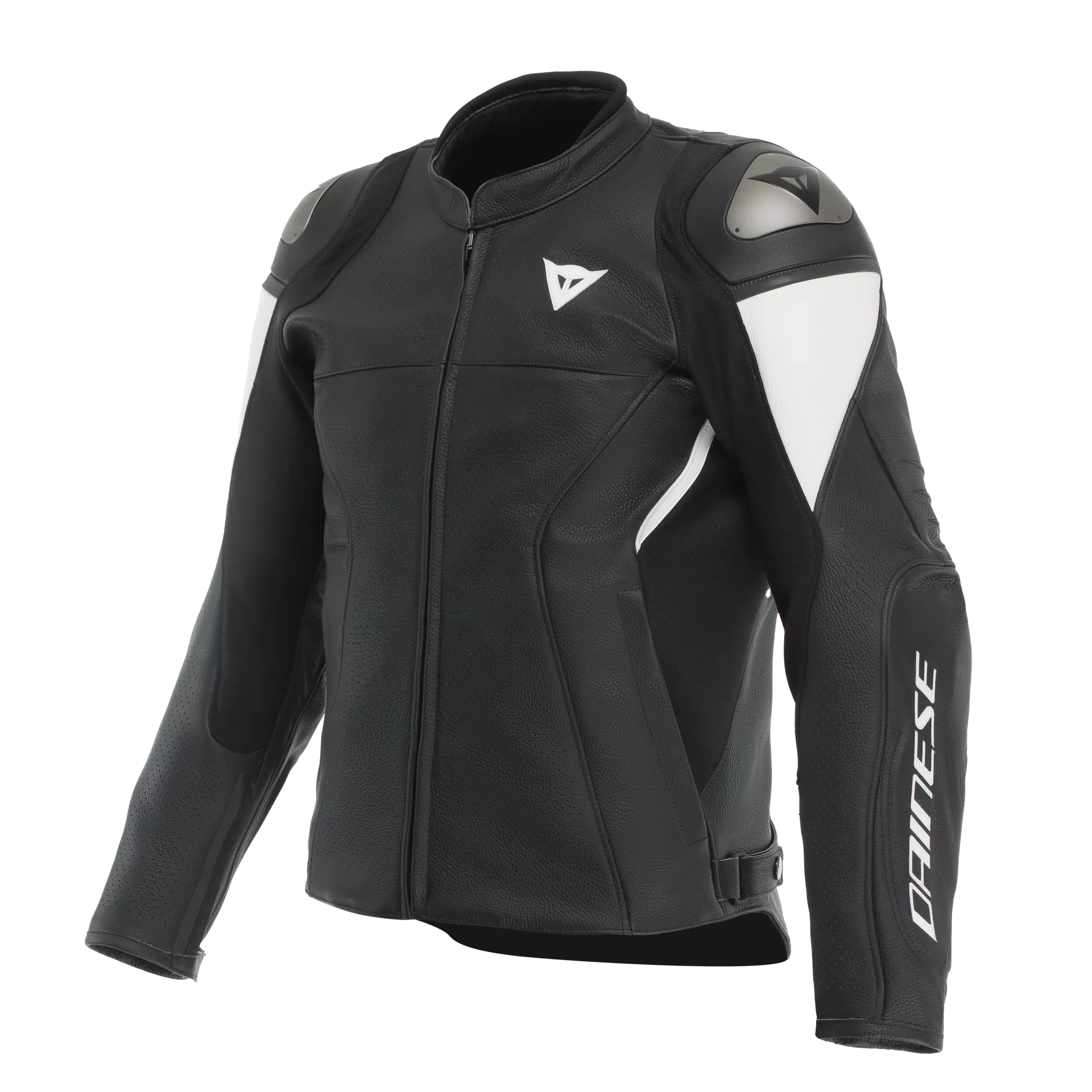 ESSENTIAL 2 - MEN PERFORATED LEATHER MOTORCYCLE JACKET