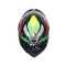 K1 S DUNDEE MATT LIME/RED - MOTORBIKE FULL FACE HELMET E2206