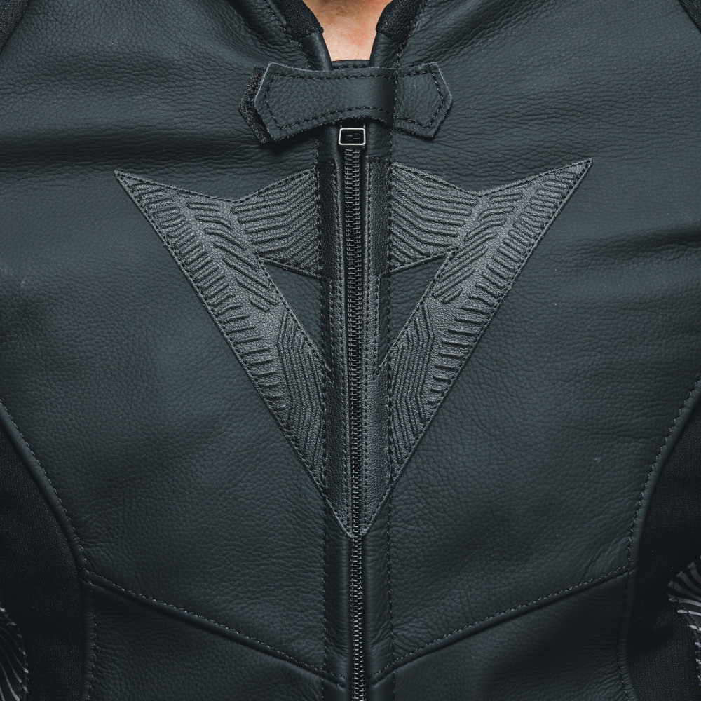 avro-5-giacca-moto-in-pelle-uomo-black-anthracite image number 10