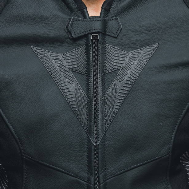 avro-5-giacca-moto-in-pelle-uomo-black-anthracite image number 10