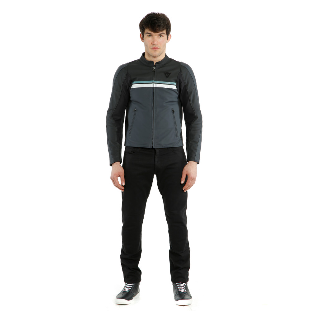 hf-3-leather-jacket-black-ebony-n-atlantic-glacier-gray image number 6