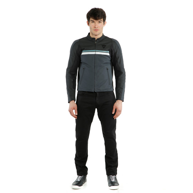 hf-3-giacca-moto-in-pelle-uomo-black-ebony-n-atlantic-glacier-gray image number 6