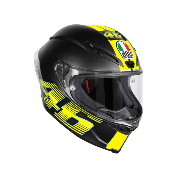 Motorcycle racing helmet: Corsa R E2205 Top - V46 Matt Black - AGV