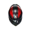 K1 S WARMUP MATT BLACK/RED - MOTORBIKE FULL FACE HELMET E2206