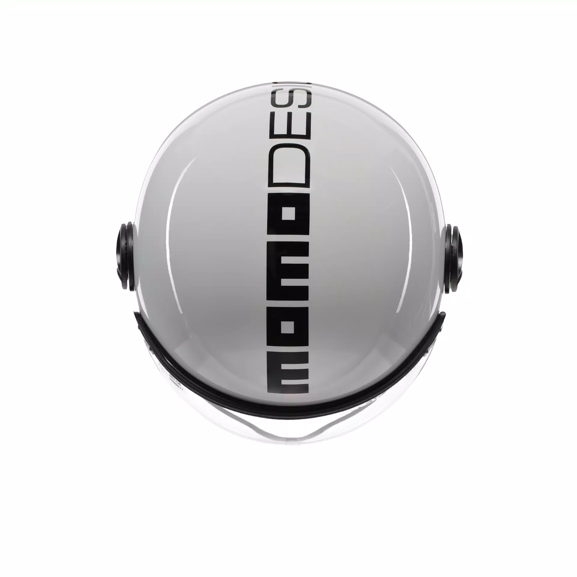 MOMODESIGN FGTR CLASSIC BIANCO LUCIDO / NERO - CASCO JET CON VISIERA E2206