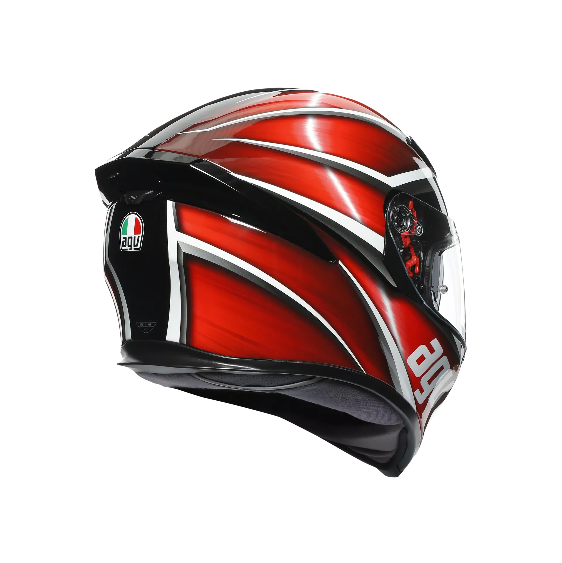 K5 S AGV E2205 MULTI MPLK - TEMPEST BLACK/RED