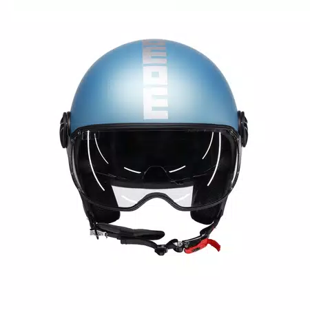 MOMODESIGN FGTR EVO - JET-HELM MIT DOPPELVISIER E2206 - MONO MATT SPRING BLUE/SILVER -  - 2