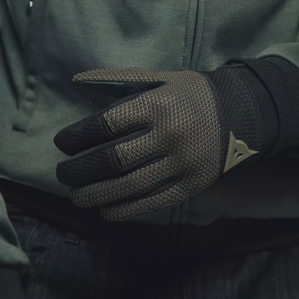TORINO - MEN'S MOTORCYCLE TEXTILE GLOVES - BLACK/GRAPE-LEAF - 13