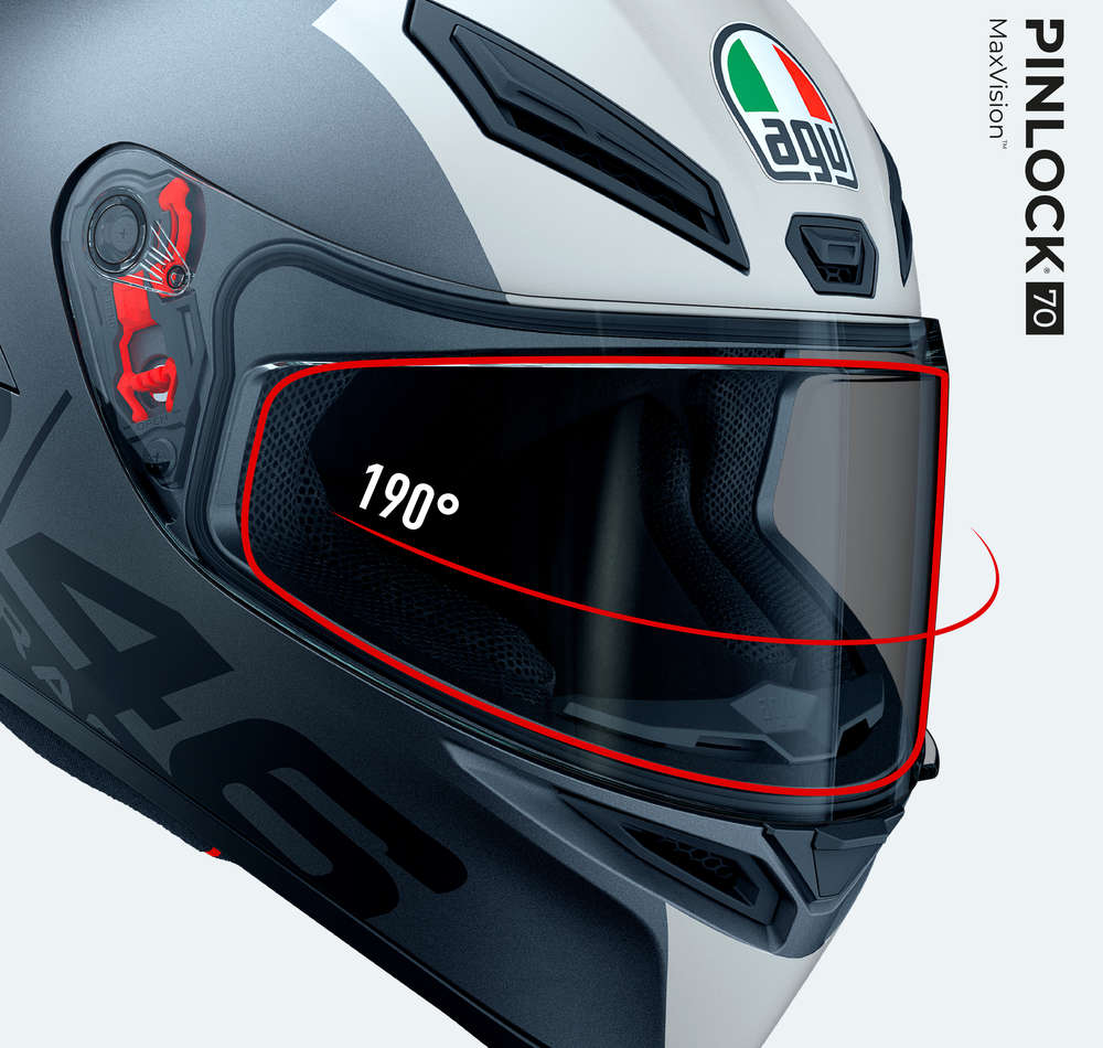 Ecran GT2-1  K1 AGV moto : , écran casque de moto