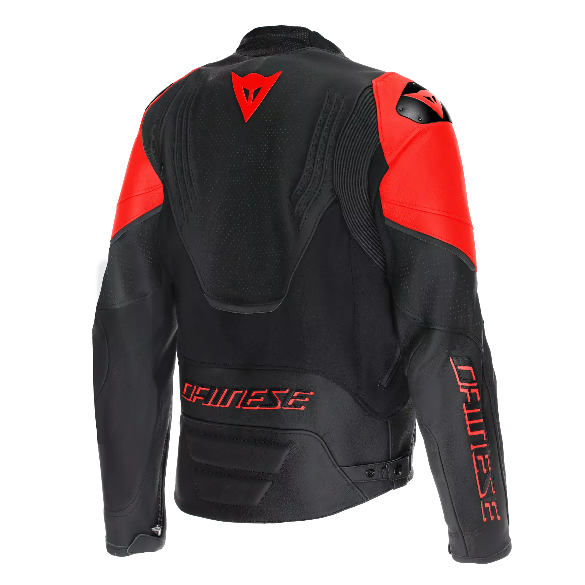 DAINESE バイク用ジャケット サイズ50 レッド/ブラック RACING 5 - MEN PERFORATED LEATHER MOTORCYCLE JACKET | BLACK/BLACK