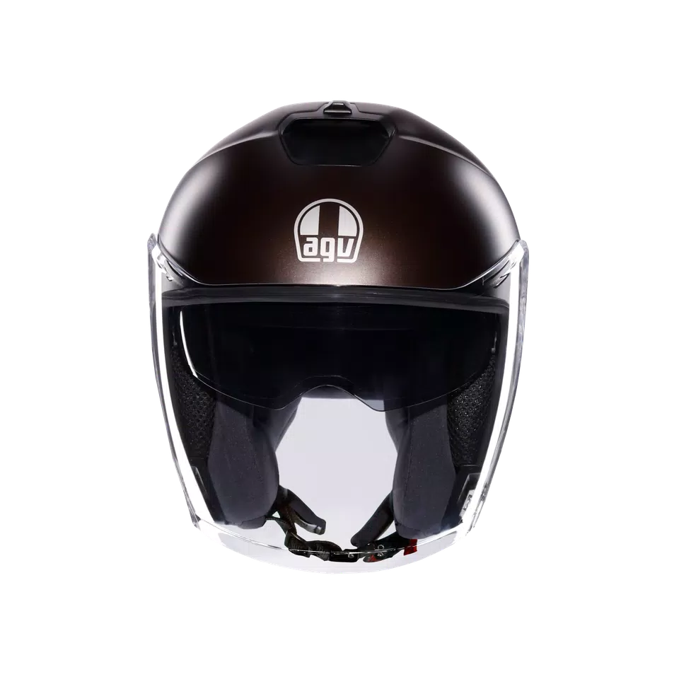 IRIDES MONO MATT PREGIATO BRONZE - MOTORBIKE OPEN FACE HELMET E2206 -  - 2